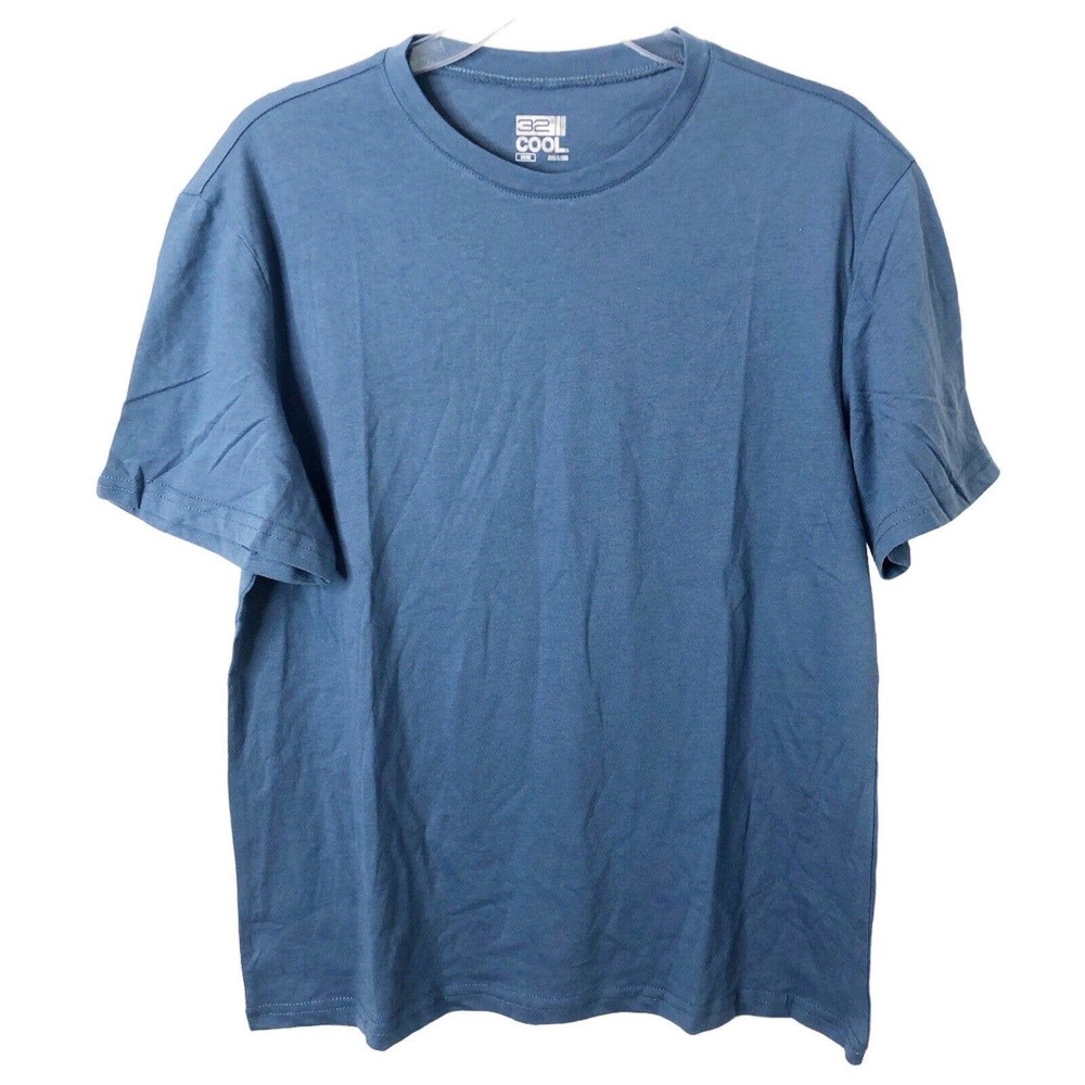 32 Degrees Cool NWT Men's Short Sleeve T-Shirt in Blue Velvet Size Medium